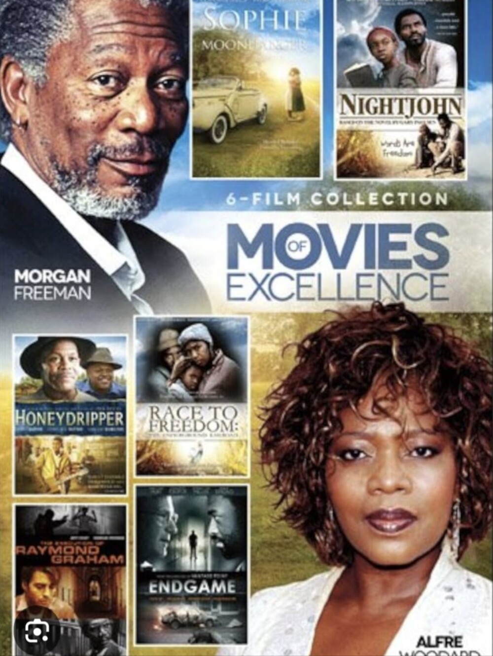 Movies of Excellence 6-Film Collection DVD Set Morgan Freeman